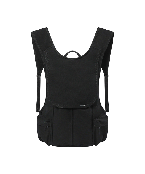 セール】Side pocket vest backpack BLACK（バックパック/リュック 