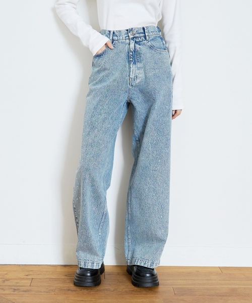 LOVETOXIC（ラブトキシック）の「オシャ映えストーンデニムパンツ（デニムパンツ・キッズ・ライトグレー/ライトブルー/グレー/ブルー・S:140cm/M:150cm/130cm/L:160cm）」の11枚目の写真