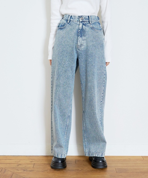 LOVETOXIC（ラブトキシック）の「オシャ映えストーンデニムパンツ（デニムパンツ・キッズ・ライトグレー/ライトブルー/グレー/ブルー・S:140cm/M:150cm/130cm/L:160cm）」の12枚目の写真