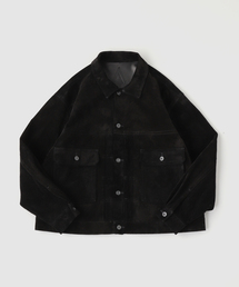 A LEATHER（エーレザー）の「A LEATHER / エーレザー TRUCKER JACKET-SUEDE（ライダースジャケット）」