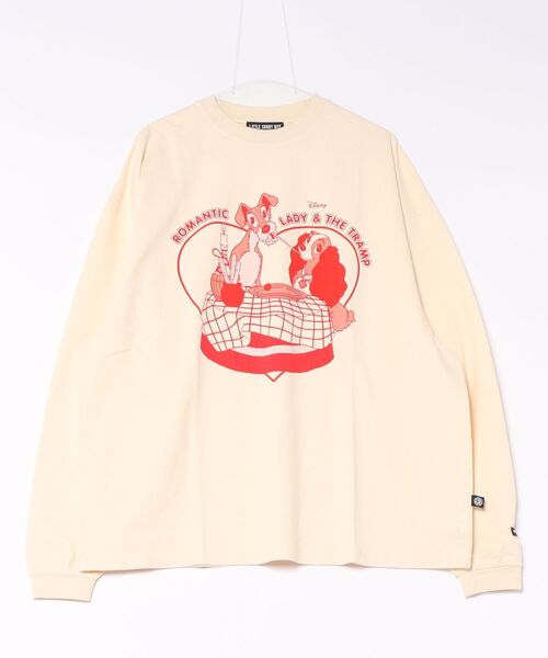 Little sunny bite(リトルサニーバイト)の「【little sunny bite Disney collection】 lady & tramp long tee(Tシャツ/カットソー・レディース・クリーム・SMALL)」の1枚目の写真