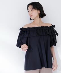 NATURAL BEAUTY BASIC | 【Oggi.jp掲載】◇ショルダーリボンブラウス(シャツ/ブラウス)
