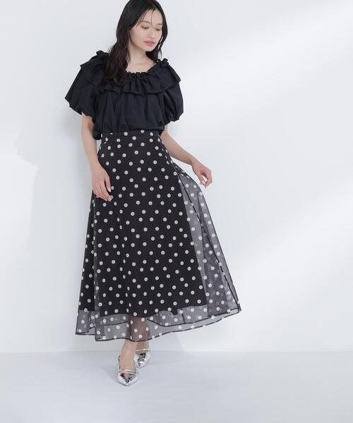 NATURAL BEAUTY BASIC(ナチュラルビューティーベーシック)の「【Oggi.jp掲載】◇ショルダーリボンブラウス(シャツ/ブラウス・レディース・オレンジ/ブラック/オフホワイト/ブルー・FREE)」の13枚目の写真