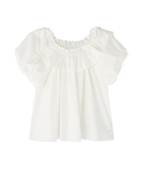 NATURAL BEAUTY BASIC（ナチュラルビューティーベーシック）の「【Oggi.jp掲載】◇ショルダーリボンブラウス（シャツ/ブラウス・レディース・オレンジ/ブラック/オフホワイト/ブルー・FREE）」の5枚目の写真