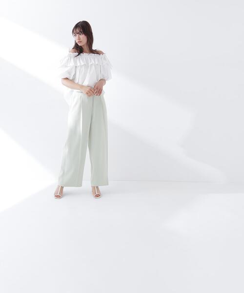 NATURAL BEAUTY BASIC（ナチュラルビューティーベーシック）の「【Oggi.jp掲載】◇ショルダーリボンブラウス（シャツ/ブラウス・レディース・オレンジ/ブラック/オフホワイト/ブルー・FREE）」の10枚目の写真