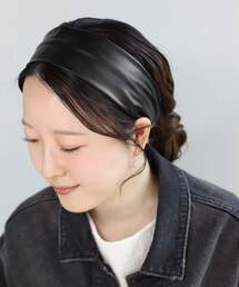 ANEMONE | レザー調ターバン(ヘアバンド)