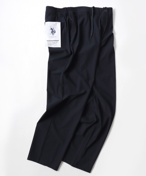 U.S. POLO ASSN.(ユーエスポロアッスン)の「U.S. POLO ASSN./ユーエスポロアッスン 接触冷感 UVカット ストレッチ ナイロン スラックス/イージーパンツ/レディース メンズ(その他パンツ・メンズ・ブラック/ネイビー・LL/L/M)」の2枚目の写真