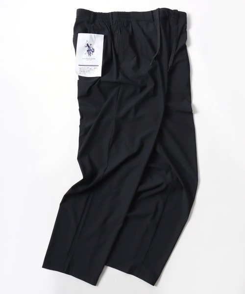 U.S. POLO ASSN.(ユーエスポロアッスン)の「U.S. POLO ASSN./ユーエスポロアッスン 接触冷感 UVカット ストレッチ ナイロン スラックス/イージーパンツ/レディース メンズ(その他パンツ・メンズ・ブラック/ネイビー・LL/L/M)」の1枚目の写真