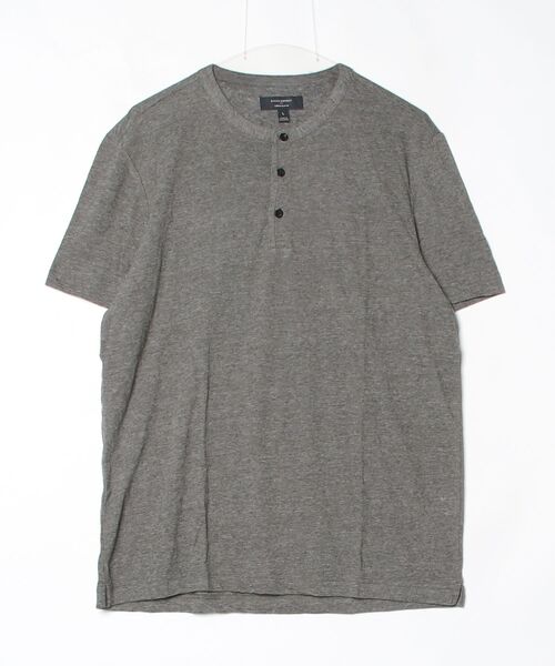 BANANA REPUBLIC FACTORY STORE(バナナリパブリック ファクトリーストア)の「BANANA REPUBLIC FACTORY STORE リネンブレンド ヘンリーTシャツ(Tシャツ/カットソー・メンズ・カーキ/アイボリー・S/M/L/XL)」の5枚目の写真