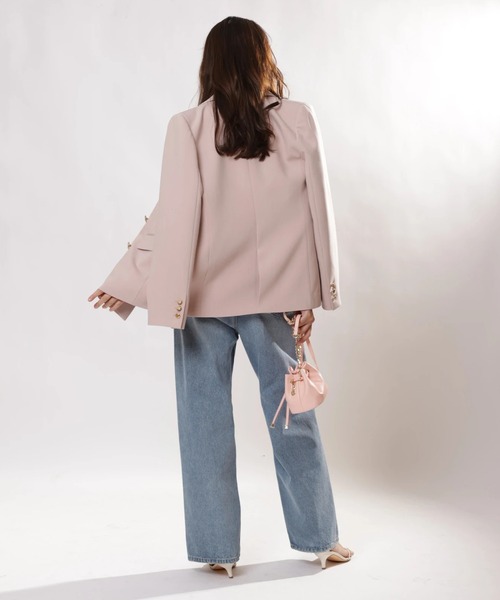 JUSGLITTY ベーシックテーラージャケット ジャスグリッティー JUSGLITTY ベーシックテーラードジャケット （黒
