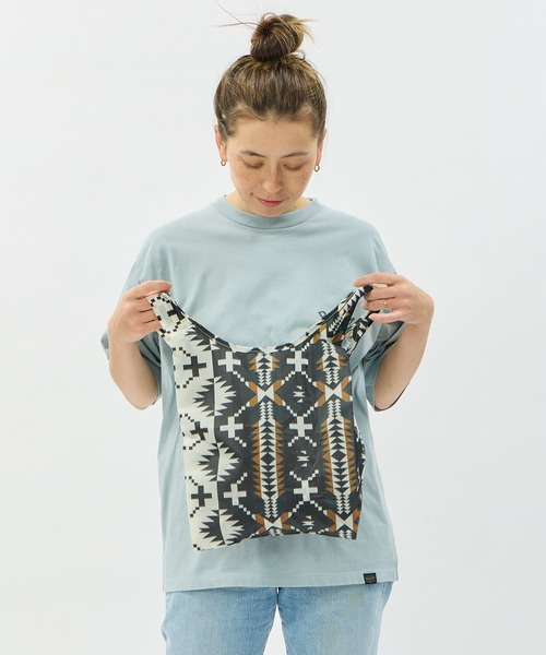 PENDLETON(ペンドルトン)の「PENDLETON/ペンドルトン ショッパー W/ポーチ(トートバッグ・レディース・ブラック/ライトグリーン/ネイビー/グレー/ベージュ・FREE)」の10枚目の写真