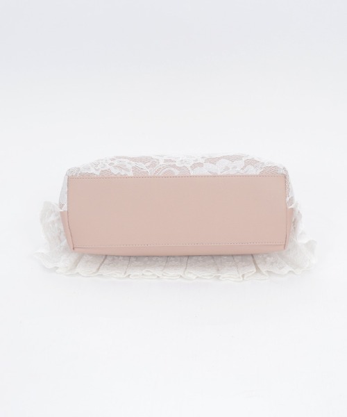 axes femme(アクシーズファム)の「レースフリルがま口バッグ(ボストンバッグ・レディース・ブラック/キナリ・FREE)」の13枚目の写真