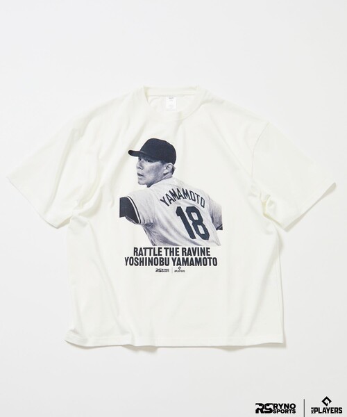 FREAK'S STORE(フリークスストア)の「MLB PLAYERS× RYNO SPORTS ×FREAK’S STORE 別注 【YAMAMOTO】CLOSE UP PHOTO TEE(Tシャツ/カットソー・メンズ・ブラック/ホワイト・ONE SIZE/LARGE/MEDIUM/SMALL)」の2枚目の写真