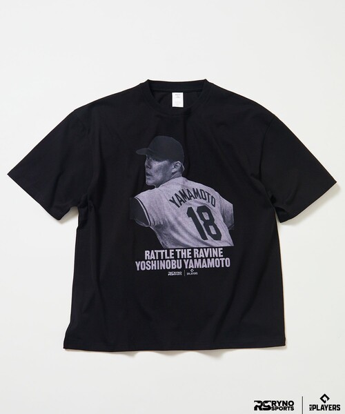 FREAK'S STORE(フリークスストア)の「MLB PLAYERS× RYNO SPORTS ×FREAK’S STORE 別注 【YAMAMOTO】CLOSE UP PHOTO TEE(Tシャツ/カットソー・メンズ・ブラック/ホワイト・ONE SIZE/LARGE/MEDIUM/SMALL)」の1枚目の写真