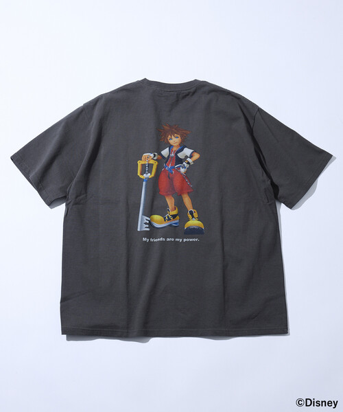 FREAK'S STORE(フリークスストア)の「FREAK’S STORE/フリークスストア KINGDOM HEARTS/SORA/GRAPHIC TEE/ソラ/グラフィックTシャツ(Tシャツ/カットソー・メンズ・ホワイト/ブラック・MEDIUM/LARGE/X-LARGE)」の11枚目の写真