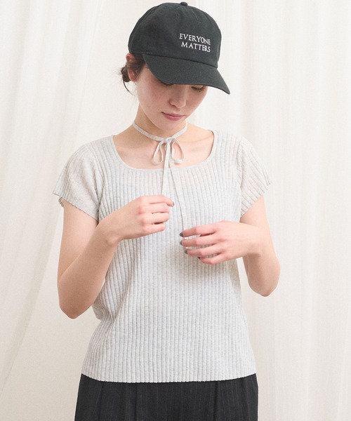 fig London(フィグロンドン)の「Lilly knit(ニット/セーター・レディース・ブラック/アッシュグレー・FREE)」の2枚目の写真