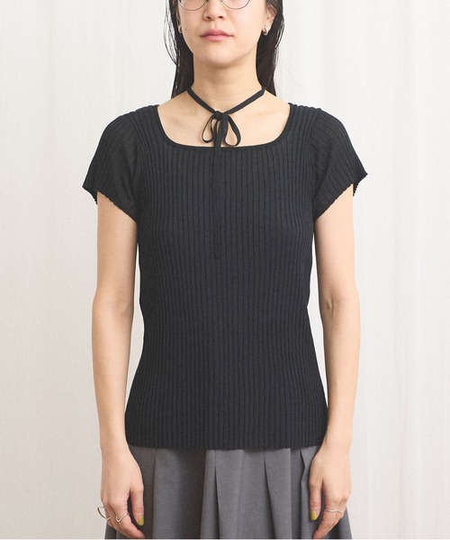 fig London(フィグロンドン)の「Lilly knit(ニット/セーター・レディース・ブラック/アッシュグレー・FREE)」の10枚目の写真