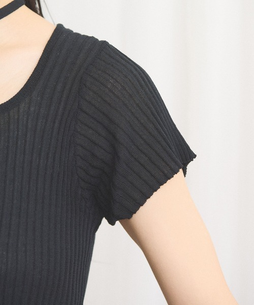 fig London(フィグロンドン)の「Lilly knit(ニット/セーター・レディース・ブラック/アッシュグレー・FREE)」の5枚目の写真