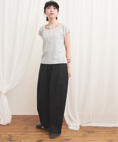 fig London(フィグロンドン)の「Lilly knit(ニット/セーター・レディース・ブラック/アッシュグレー・FREE)」の12枚目の写真