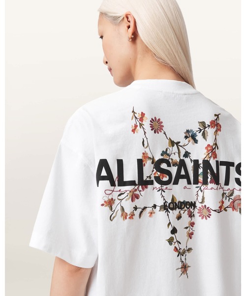 ALLSAINTS(オールセインツ)の「PENTACLE OVERSIZED ETTA T-SHIRT | PENTACLE オーバーサイズ ETTA Tシャツ(Tシャツ/カットソー・レディース・ホワイト・M/S/XS/L)」の3枚目の写真