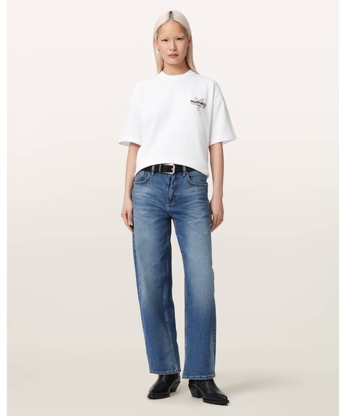 ALLSAINTS(オールセインツ)の「PENTACLE OVERSIZED ETTA T-SHIRT | PENTACLE オーバーサイズ ETTA Tシャツ(Tシャツ/カットソー・レディース・ホワイト・M/S/XS/L)」の4枚目の写真