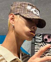 GLACK（グラック）の「GC081 ネットチェックサージェントキャップ (ブラウン)（キャップ）」