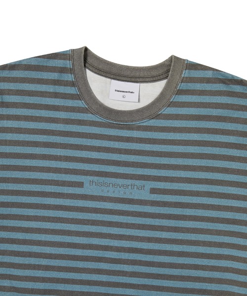 thisisneverthat（ディスイズネバーザット）の「Printed Striped Tee（Tシャツ/カットソー・メンズ・グリーン/レッド・L/M/S/XL）」の3枚目の写真