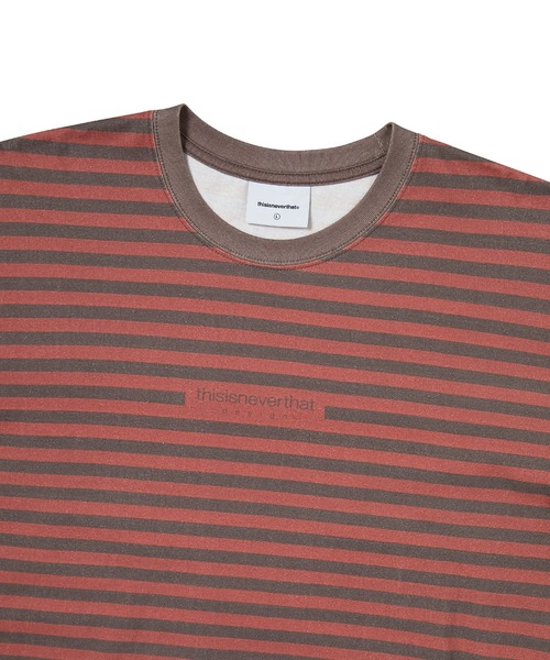 thisisneverthat（ディスイズネバーザット）の「Printed Striped Tee（Tシャツ/カットソー・メンズ・グリーン/レッド・L/M/S/XL）」の5枚目の写真