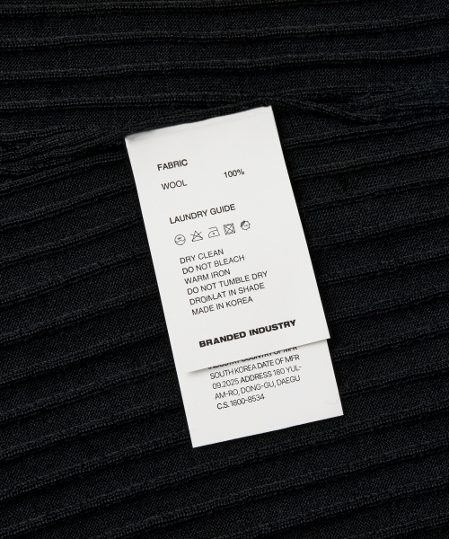 BRANDED（ブランデッド）の「GRACE MERINO WOOL POLO KNIT [BLACK]（ニット/セーター・メンズ・その他・MEDIUM/LARGE/X-LARGE）」の6枚目の写真