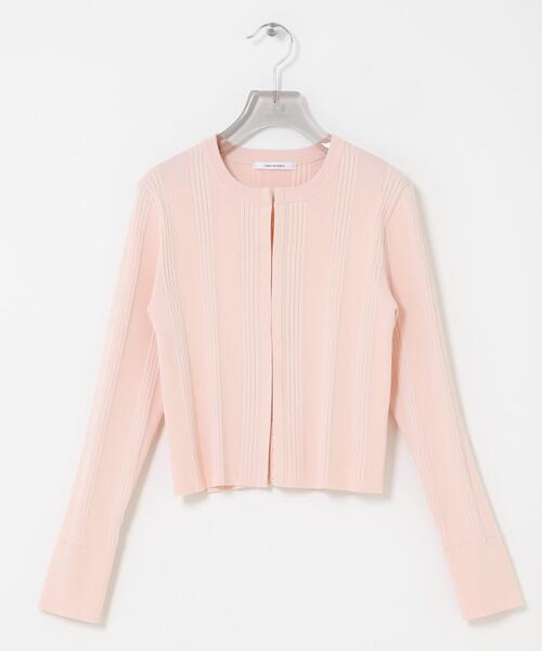 URBAN RESEARCH（アーバンリサーチ）の「ランダムリブニットカーディガン（カーディガン/ボレロ・レディース・ブルー系その他/ピンク/ブラック・FREE）」の8枚目の写真