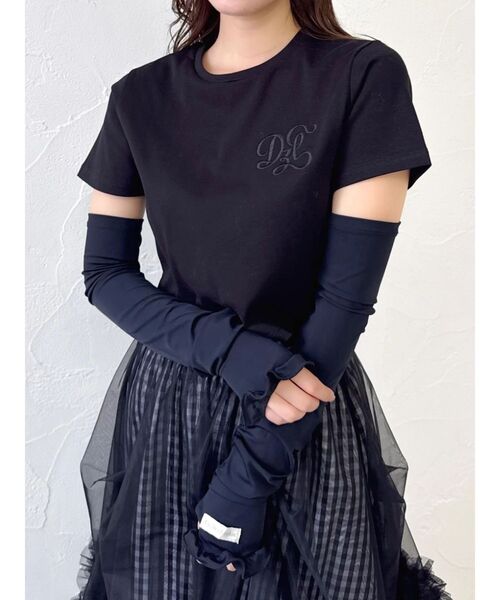 dazzlin(ダズリン)の「【UV】デザインネイムフリルアームカバー(アームカバー・レディース・オフホワイト/ブラック・FREE)」の12枚目の写真