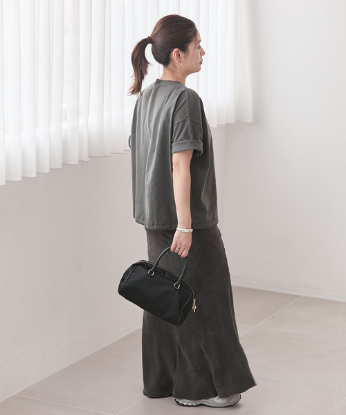 JOURNAL STANDARD(ジャーナルスタンダード)の「ピグメントテンジクドロストTEE(Tシャツ/カットソー・レディース・ブラック/ストーン/グリーン・FREE)」の20枚目の写真