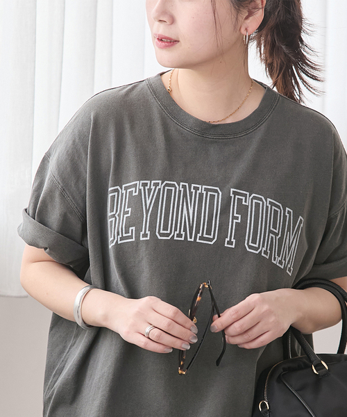 JOURNAL STANDARD(ジャーナルスタンダード)の「ピグメントテンジクドロストTEE(Tシャツ/カットソー・レディース・ブラック/ストーン/グリーン・FREE)」の15枚目の写真