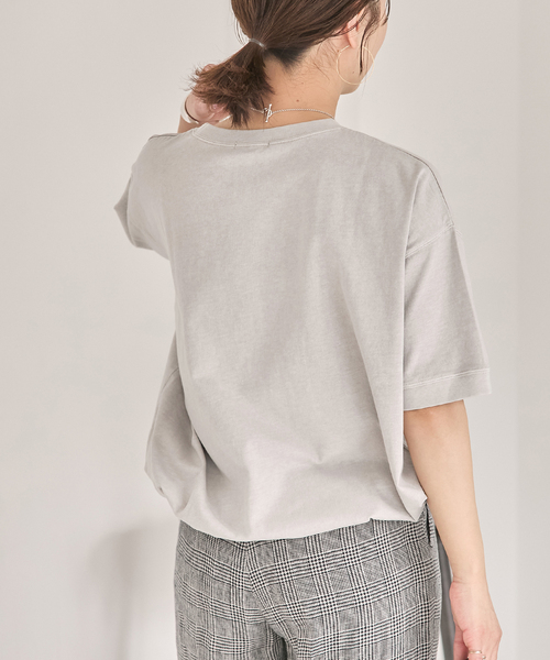 JOURNAL STANDARD(ジャーナルスタンダード)の「ピグメントテンジクドロストTEE(Tシャツ/カットソー・レディース・ブラック/ストーン/グリーン・FREE)」の11枚目の写真