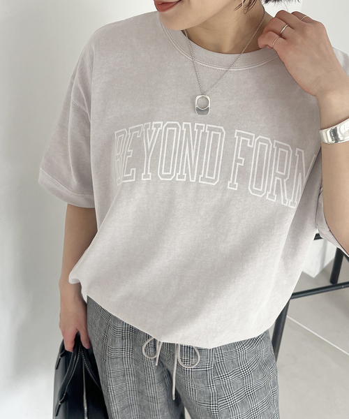 JOURNAL STANDARD(ジャーナルスタンダード)の「ピグメントテンジクドロストTEE(Tシャツ/カットソー・レディース・ブラック/ストーン/グリーン・FREE)」の7枚目の写真