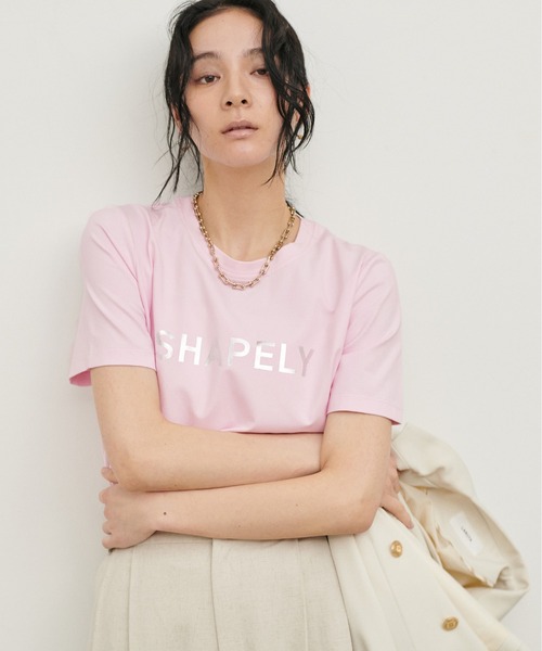 LARUTA(ラルータ)の「【LARUTA】シルケットエンボスロゴT(Tシャツ/カットソー・レディース・ブラック/ピンク/オフホワイト/モカ・FREE)」の17枚目の写真