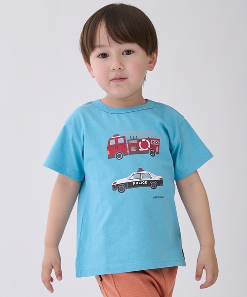 petit main(プティマイン)の「【プティプラ】BOYS半袖Tシャツ(Tシャツ/カットソー・キッズ・オフホワイト/レッド/ホワイト系その他/カラフル/キナリ/クリーム/ターコイズブルー/ライトブルー/黄緑系/パープル・110cm/130cm/80cm/90cm/100cm/120cm)」の7枚目の写真
