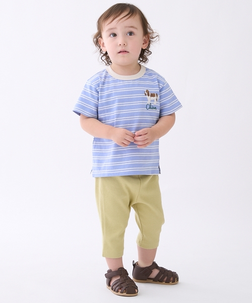 petit main(プティマイン)の「【プティプラ】BOYS半袖Tシャツ(Tシャツ/カットソー・キッズ・オフホワイト/レッド/ホワイト系その他/カラフル/キナリ/クリーム/ターコイズブルー/ライトブルー/黄緑系/パープル・110cm/130cm/80cm/90cm/100cm/120cm)」の12枚目の写真