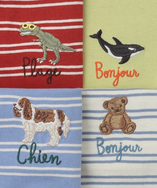 petit main(プティマイン)の「【プティプラ】BOYS半袖Tシャツ(Tシャツ/カットソー・キッズ・オフホワイト/レッド/ホワイト系その他/カラフル/キナリ/クリーム/ターコイズブルー/ライトブルー/黄緑系/パープル・110cm/130cm/80cm/90cm/100cm/120cm)」の14枚目の写真