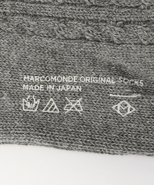 Spick & Span(スピックアンドスパン)の「MARCOMONDE / マルコモンド crochet line SOX(ソックス/靴下・レディース・ホワイト/グレー・FREE)」の4枚目の写真