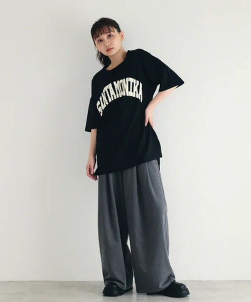 merrylatte(メリーラテ)の「SANTAMONIKA Tシャツ【IROHANI】(Tシャツ/カットソー・レディース・ベージュ/ブラック/ブルー・FREE)」の11枚目の写真