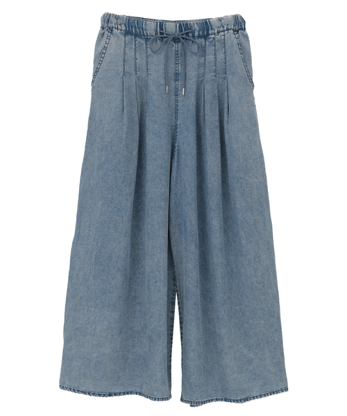 MELROSE claire(メルローズ クレール)の「【パウダーデニムタックワイドパンツ】(その他パンツ・レディース・インディゴブルー/グレー/サックスブルー・3/2)」の14枚目の写真