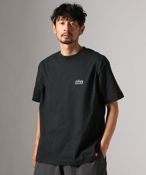 Manhattan Portage(マンハッタンポーテージ)の「【Manhattan Portage(マンハッタンポーテージ)】ワンポイントTシャツ(Tシャツ/カットソー・メンズ・ブラック/オフホワイト/グレー・LARGE/MEDIUM)」の1枚目の写真