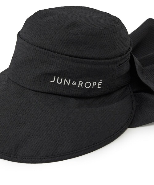 JUN&ROPE'（ジュンアンドロペ）の「クールマックスサッカー3WAYハット/UV・遮熱（ハット・レディース・カーキ/ホワイト/ブラック・FREE）」の16枚目の写真