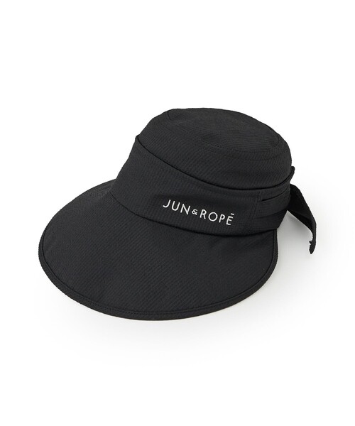 JUN&ROPE'（ジュンアンドロペ）の「クールマックスサッカー3WAYハット/UV・遮熱（ハット・レディース・カーキ/ホワイト/ブラック・FREE）」の10枚目の写真