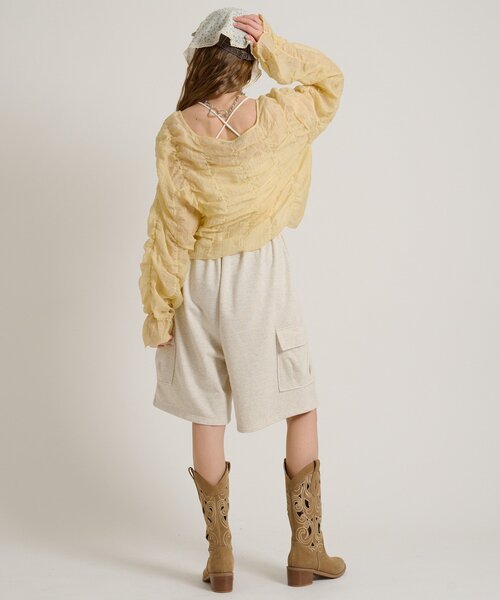 w closet（ダブルクローゼット）の「シアードロストプルオーバー（シャツ/ブラウス・レディース・ピンク/ブルー/アイボリー/ブラック/イエロー・FREE）」の15枚目の写真