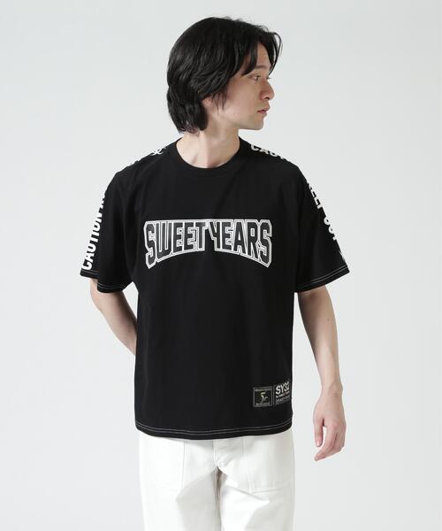 SY32 by SWEET YEARS(エスワイサーティトゥバイスィートイヤーズ)の「SY32 by SWEET YEARS/エスワイサーティトゥバイスィートイヤーズ/SY32×beauty:beast SOUVENIR TEE(Tシャツ/カットソー・メンズ・ホワイト/ブラック・L/M/XL)」の1枚目の写真