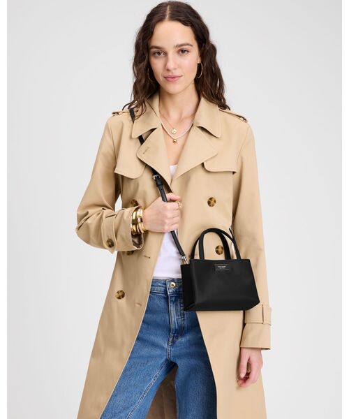 最終値下げ kate spade ナイロン ミニトート サム ブラック セール】サム アイコン ナイロン ミニ トート バッグ（ショルダー