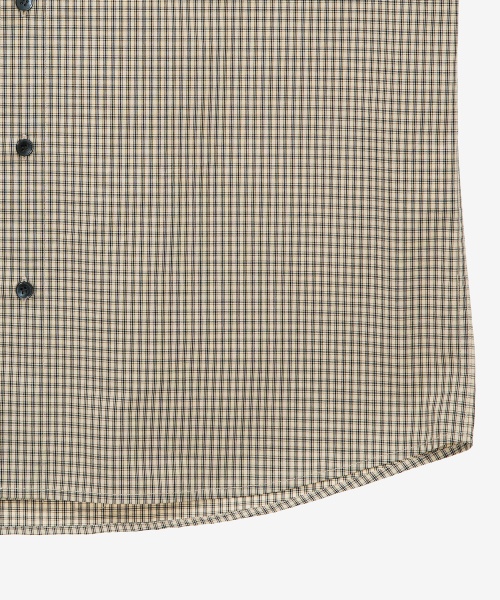 MINDBRIDGE（マインドブリッジ）の「[COUTURE]ミニチェックオーバーサイズシャツ（シャツ/ブラウス・メンズ・ダークベージュ・95/100/105/110）」の11枚目の写真