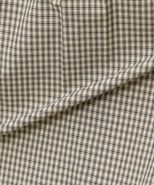 MINDBRIDGE（マインドブリッジ）の「[COUTURE]ミニチェックオーバーサイズシャツ（シャツ/ブラウス・メンズ・ダークベージュ・95/100/105/110）」の12枚目の写真